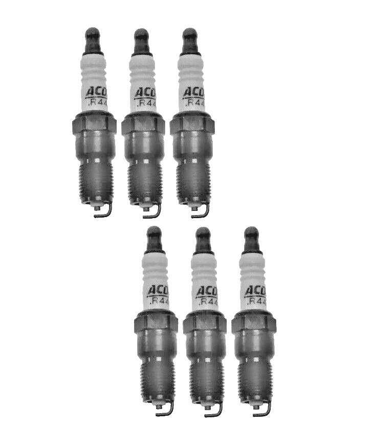 Set Of 6 Spark Plugs Pre-Gapped .060 AcDelco For Buick Chevy Pontiac GMC V6