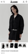 Nwt Korean A Land Cropped Windbreaker Free Size