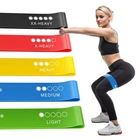Resistance Bands Exercise Sports Loop Fitness Home Gym Yoga Latex - Set of five