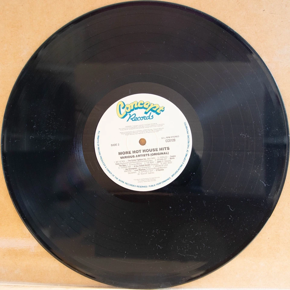 MORE HOT HOUSE HITS 90 - VARIOUS - Vinyl LP - Concept - 1990 - VG FREE POST 2718 - Image 3 of 4