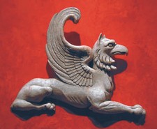 Roman Persian Greek Griffin Figure Sculpture plaque