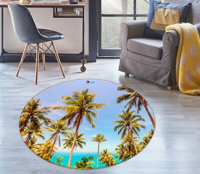 3D Ozean Kokosnussbaum NAM3727 Spiel Teppich Mat Elegant Foto Teppich Fay