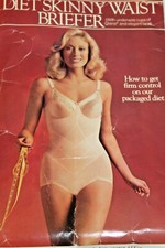 Smoothie Firm BodyBriefer CrissCross Dbl Panel front Bg UW Made in USA sz Large