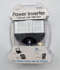 Itec Electronics 150W Power Inverter 12V Car Adapter AC Outlet USB Port