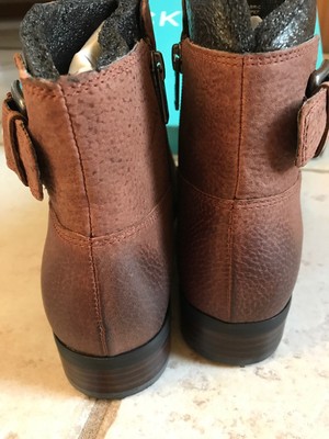 Bottines Rockport Tristina - Cuir Marron Nutella, Boucle, Taille 6M US, Neuves En Boîte