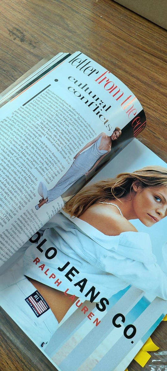 Vogue　may 1998 May 1998 Vogue Magazine Hurley Hicks Banks Fuentes Rayner