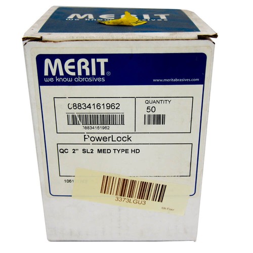 Merit 08834161962 Dischi abrasivi Power Lock 2" (lotto di 50) - Foto 2 di 4