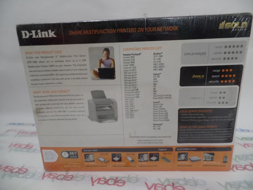 D-Link DPR-1260 Multifunction Rangebooster G USB Print Server - New / Sealed - Image 2 of 4