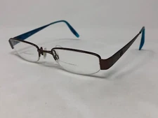 HUGO BOSS HG15603 Eyeglasses Frame Half Rimless 51-19-140 Brown/Blue 9432