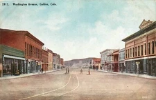 c1910 Golden Colorado Washington Avenue Williamson Haffner postcard 25-2537