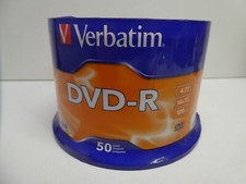VERBATIM DVR-R 4.7 GB  16 X SPEED 120 MIN 50 PACK ORIGINAL SEALED UNOPENED STOCK