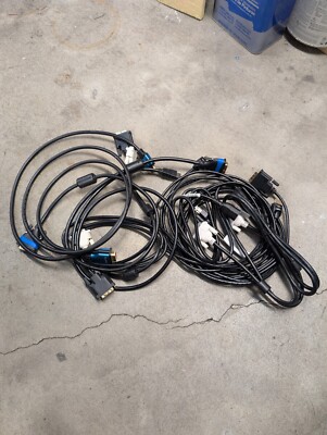 Various dVI Cables, Various Lengths.  Dvi-dvi, Dvi-hdmi (Many) 