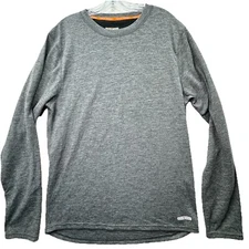 Omni-Wool Shirt Mens Size XL/XXL Gray Stretch Base Layer Hiking Long Sleeve