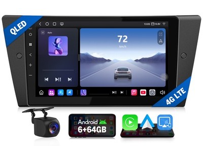9'' Android 13 8-Core Car GPS Stereo Radio CarPlay for BMW E90 E91 E92 335i 328i
