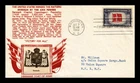 US COVER DENMARK OVERRUN COUNTRIES FDC SCOTT 920 CROSBY PHOTO CACHET
