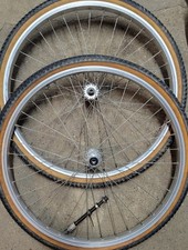 Old School 26 Inch Araya 7x Cruiser Wheels Rims Bullseye Hubs Bmx Bike