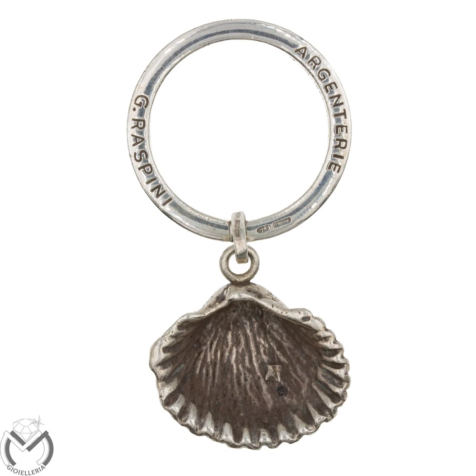 Portachivi Argento 925 RASPINI conchiglia -244/VE- - Immagine 2 di 3