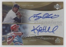 2005 Upper Deck Reflections Dual Signature Kent Hrbek Tony Oliva Auto HOF 05nw