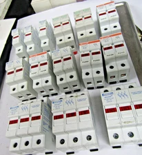 ✌️LOT OF 14 ASSORTED FERRAZ USCC1 FUSE HOLDER CLASS CC 600V 30 AMP 1, 2, 3 POLE