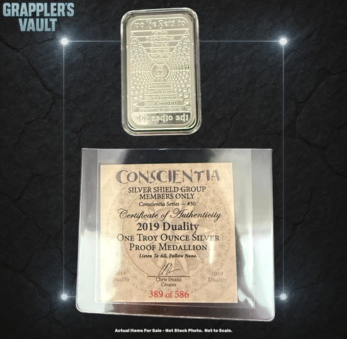 Silver Silver - 2019 Duality - 1 oz Silver PROOF & CAPSULE & COA!