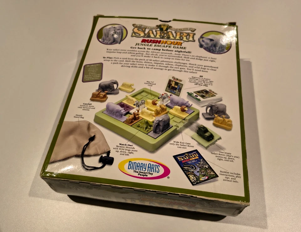 Rush Hour Safari Jungle Escape Game (1999) - Thinkfun - Complete - RARE - Image 2 of 4