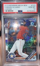 2019 Bowman Mega Box Yordan Alvarez Chrome #123 PSA 10
