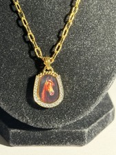 Vintage 80 s, Danbury Mint Horse Pendant Gold...