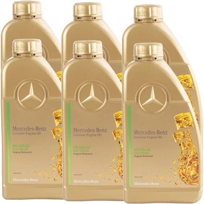 OE MB ACEITE DE MOTOR 6 LITROS ORIGINAL 5W-30 adecuado para MERCEDES SYNTETIC MB 229.52 ACEITE 5W30