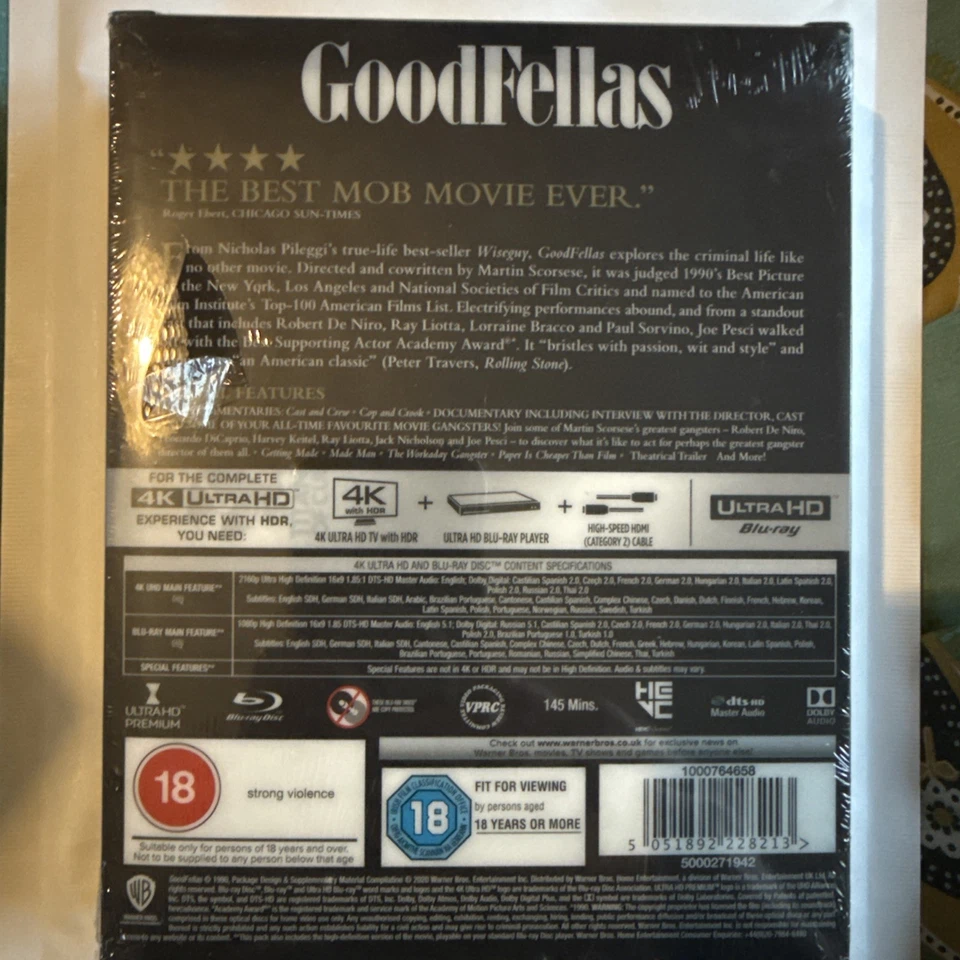 Goodfellas Titans Of Cult (2020, 4K Ultra HD + Blu-Ray, Limited Edition) NEW !  - Image 2 of 4