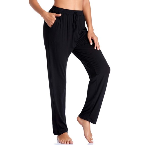 ASIMOON Women's Yoga Pants Soft Comfy Stretch Loose Straight Casual Athletic ...