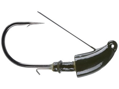 Northland Tackle 1/4 Cabbage Crusher Jigs- (Green Pumpkin - 4/0 Hook - 2/card)