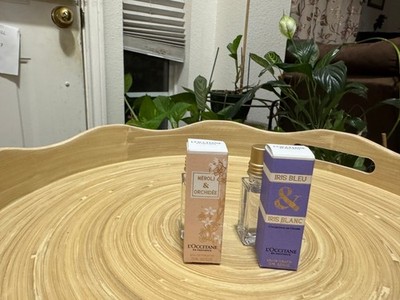 NIB L'OCCITANE IRIS BLEU & NEROLI ORCHIDEE .25 FL OZ 7.5 ML