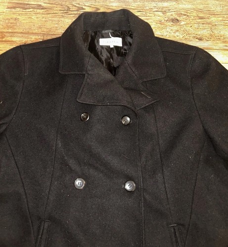 Cappotto giacca Calvin Klein uomo XXL nero lana pavone - Foto 4 di 6