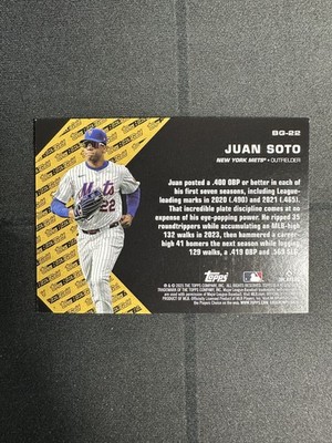 2025 Topps Update Black Gold #BG-22 Juan Soto New York Mets | eBay