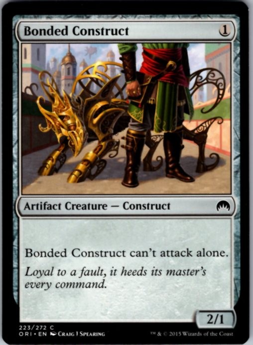 Bonded Construct 223 Common Magic Origins Magic: The Gathering Lightly Played