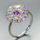 New Unique jewelry Natural Iolite Ring 925 Sterling Silver Size 7.75 /R465451