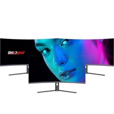 Deco Gear 34" 3440x1440 21:9 Ultrawide Curved Monitor, 180Hz, 4000:1, 6ms, 3-PK
