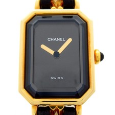CHANEL Premiere H0001 Gold Black Women's Wrist Watch