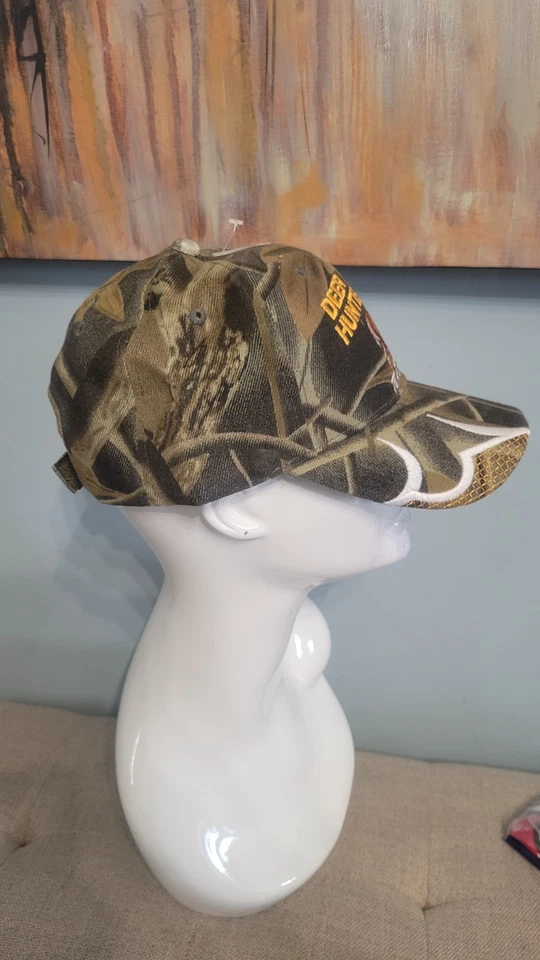 Deer Hunter To The Core Camo Hat KYS Design Adjustable Embroidered Buck Cap... Foto 4 de 4