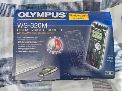 Olympus WS-320M Digital Voice Recorder USB Direct funktionstüchtig mit Box Handbuch RETRO
