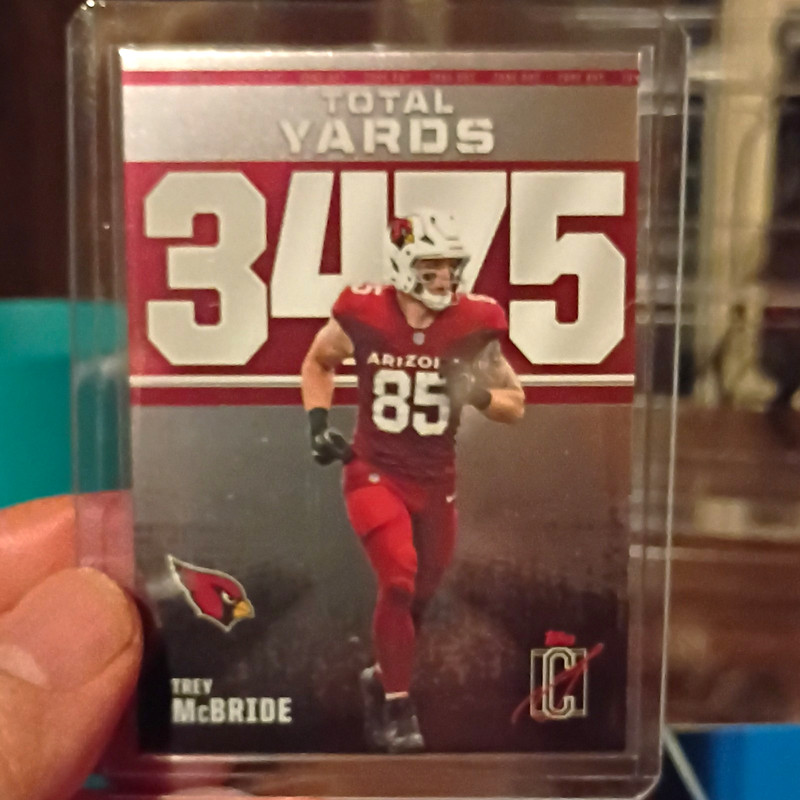 Topps 2025 Signature Class Zone Out Total Yards Trey McBride #ZO-24 34/75