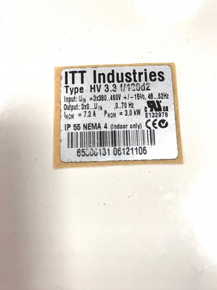 Control Lowara Hydrovar HV 3.3 3.0kW f/120d2 729422010 Foto 4 de 4