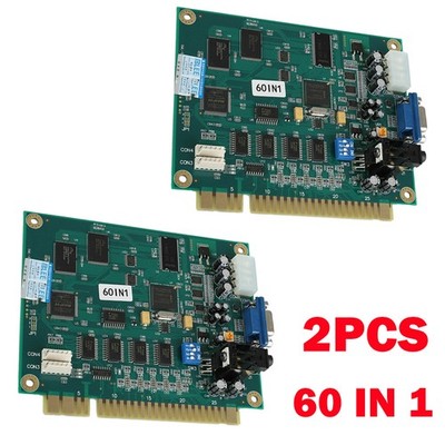 2x 60 In1 Multicade PCB Board CGA/VGA Output For Classic Jamma Arcade Game USA