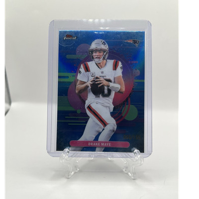 2024 Topps Finest Finest Performance Drake Maye Patriots #142 /150 Serial