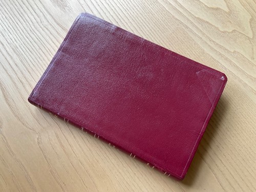 NIV Ultrathin Reference Bible 1999 Red Bonded Leather Text 1984