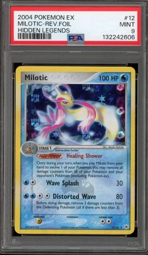Pokemon Milotic EX Hidden Legends Reverse Holo Rare #12 PSA 9 Mint