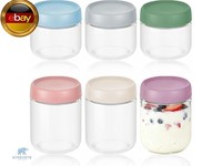 6 StüCk Meal Prep GläSer Overnight Oats GläSer, 480Ml, 350Ml Mit Schraubdeckel M