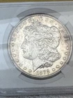 1878-S  MORGAN ONE DOLLAR 90% SILVER UNC NICE COIN( PGA) FREE SHIP.
