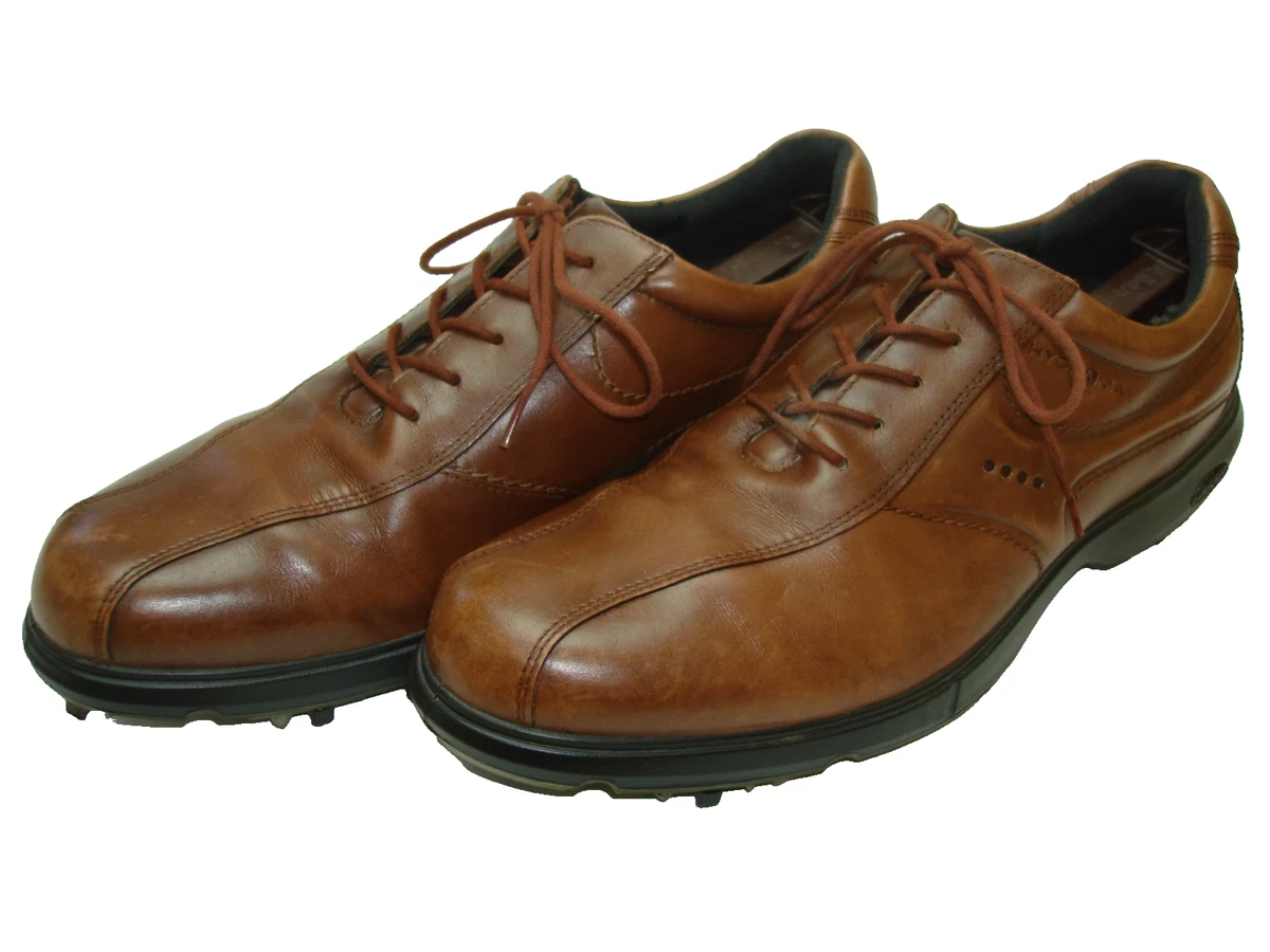 ECCO Tour Hybrid Hydromax Spikeless Golf Shoes EU 45 US 11-11.5 Brown Leather ECCO Leather Upper Brown Golf Shoes for Men for sale | eBay main image 2