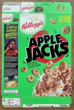 Caja de cereales aplanados Kellogs Apple Jacks 2001